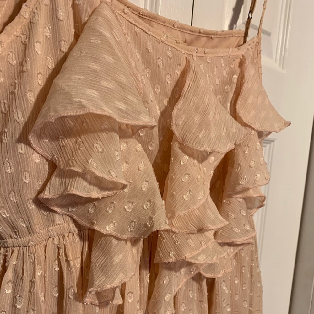 ModCloth Blush Ruffle Dress - Picture 2 of 3